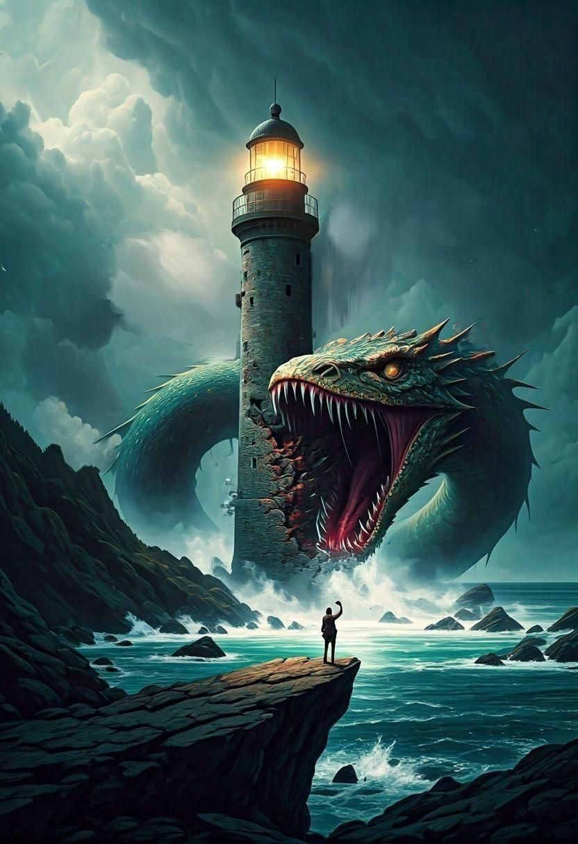 Abstract Expressionistic Painting with Blended White Texture...