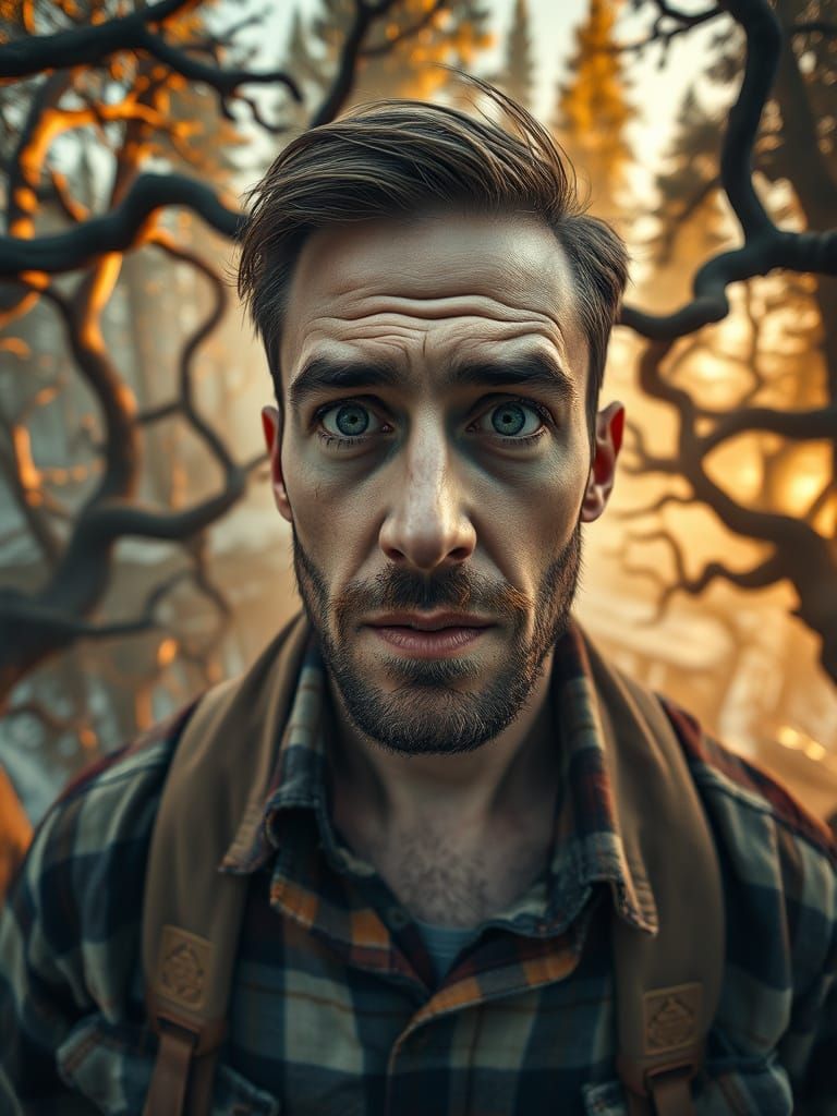Surreal Wilderness Portrait Captured in Hyperrealistic Cinem...