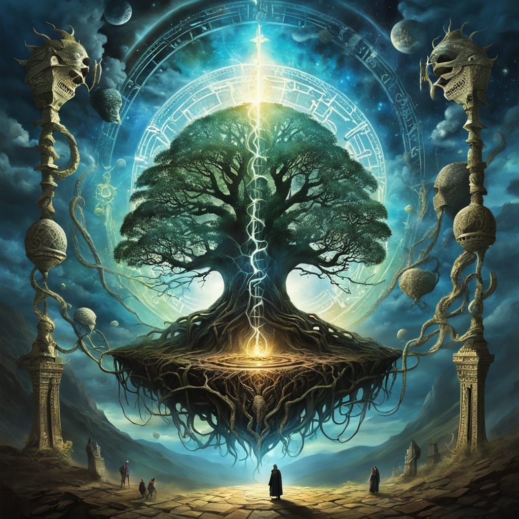 Kether Malkuth Unmanifest Abstract Cosmic Concept