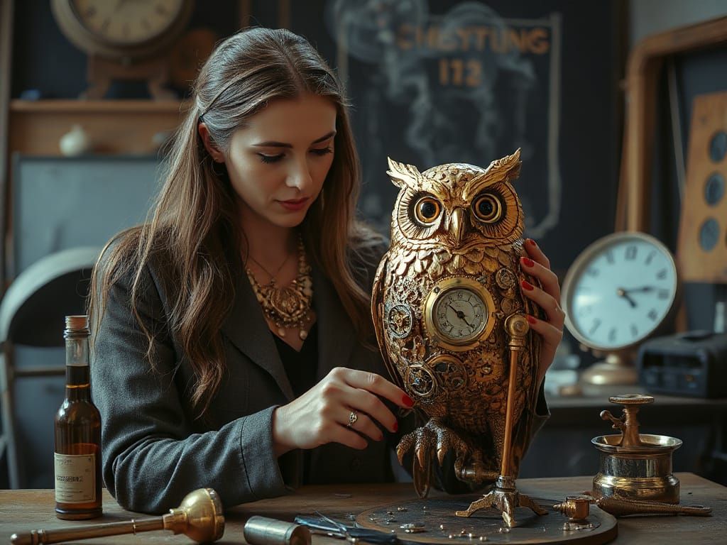 Clockpunk Owl
