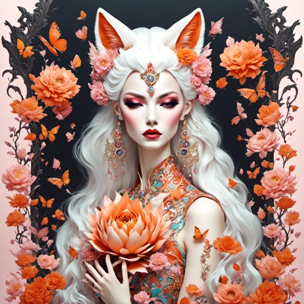 Kitsune Girl Illustration
