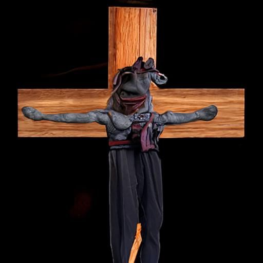 Provocative Jar Jar Binks Crucifixion