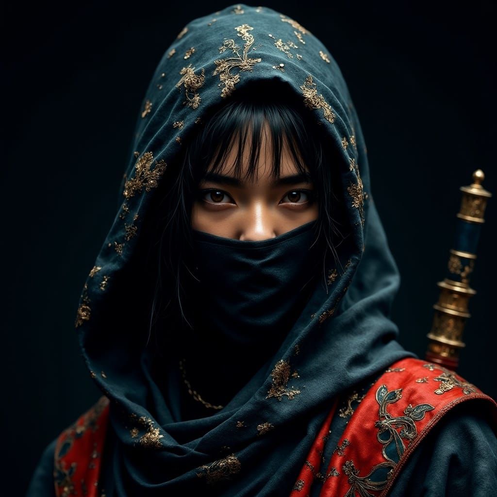 Stealthy Ninja in Triadic Hues