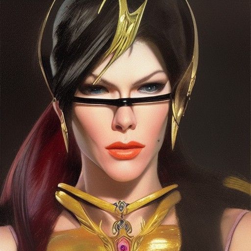 Bayonetta as Oil Painting by James Gurney