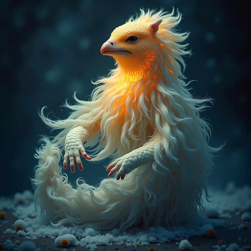 Majestic Egg in Gothic Stone Setting