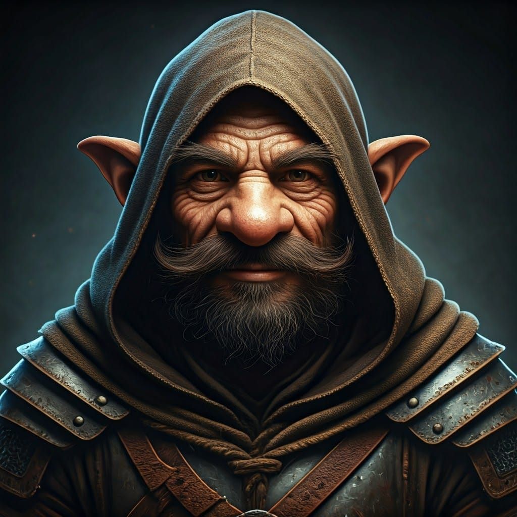 Ancient Gnome Warrior in Mystical Armor