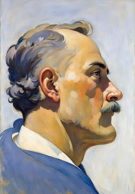 Man In Profile, by N.C. Wyeth