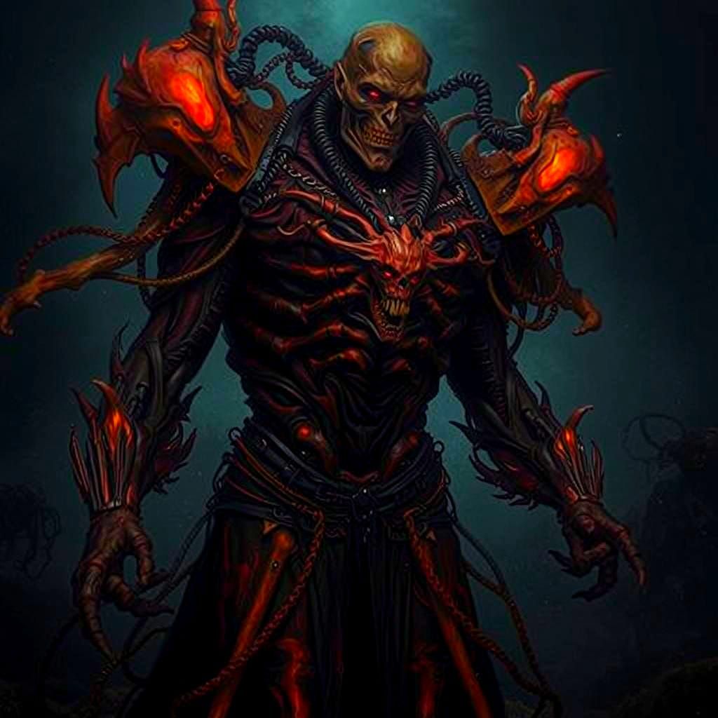 Biomechanical Cenobites in Giger and Beksiński Style