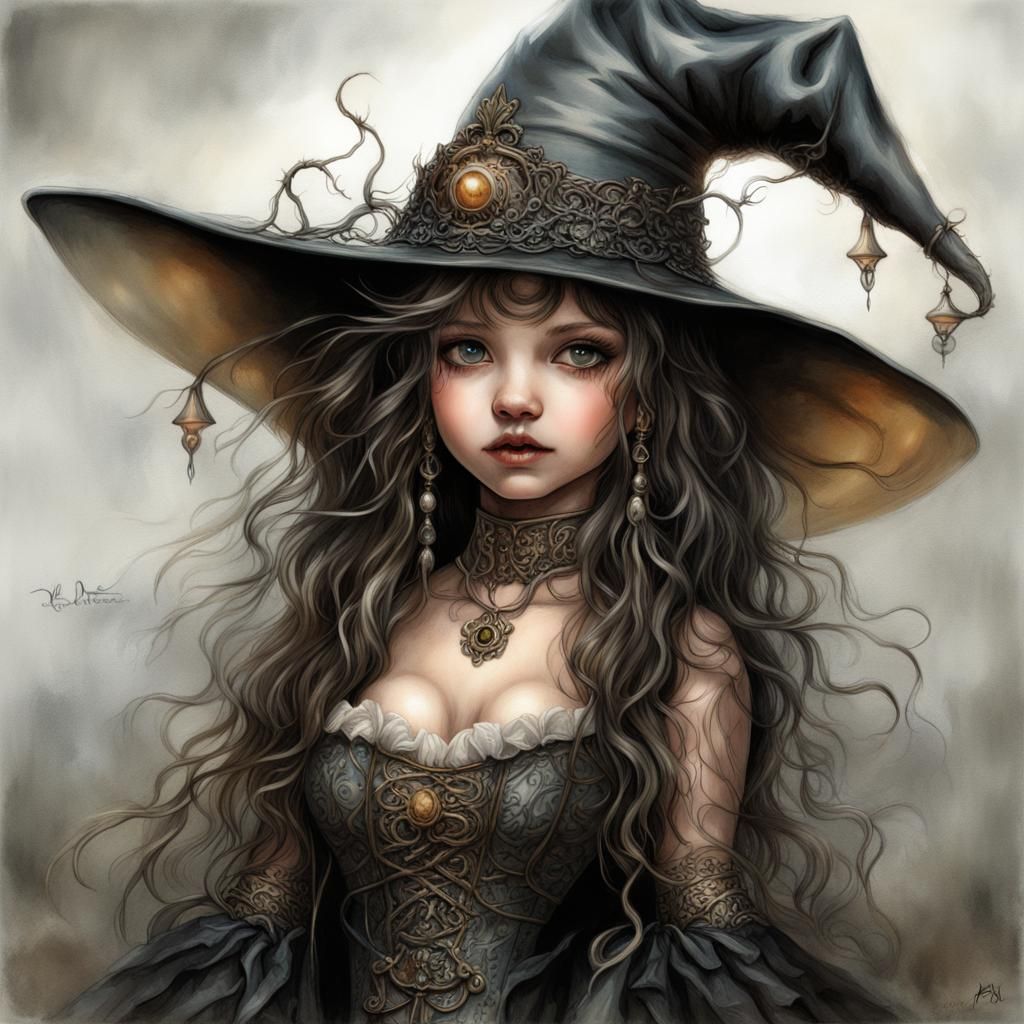 Cyborg Girl Portrait in Surreal Digital Art Style