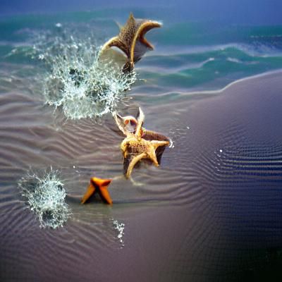 Starfish Soars Through Space Like Shooting Star