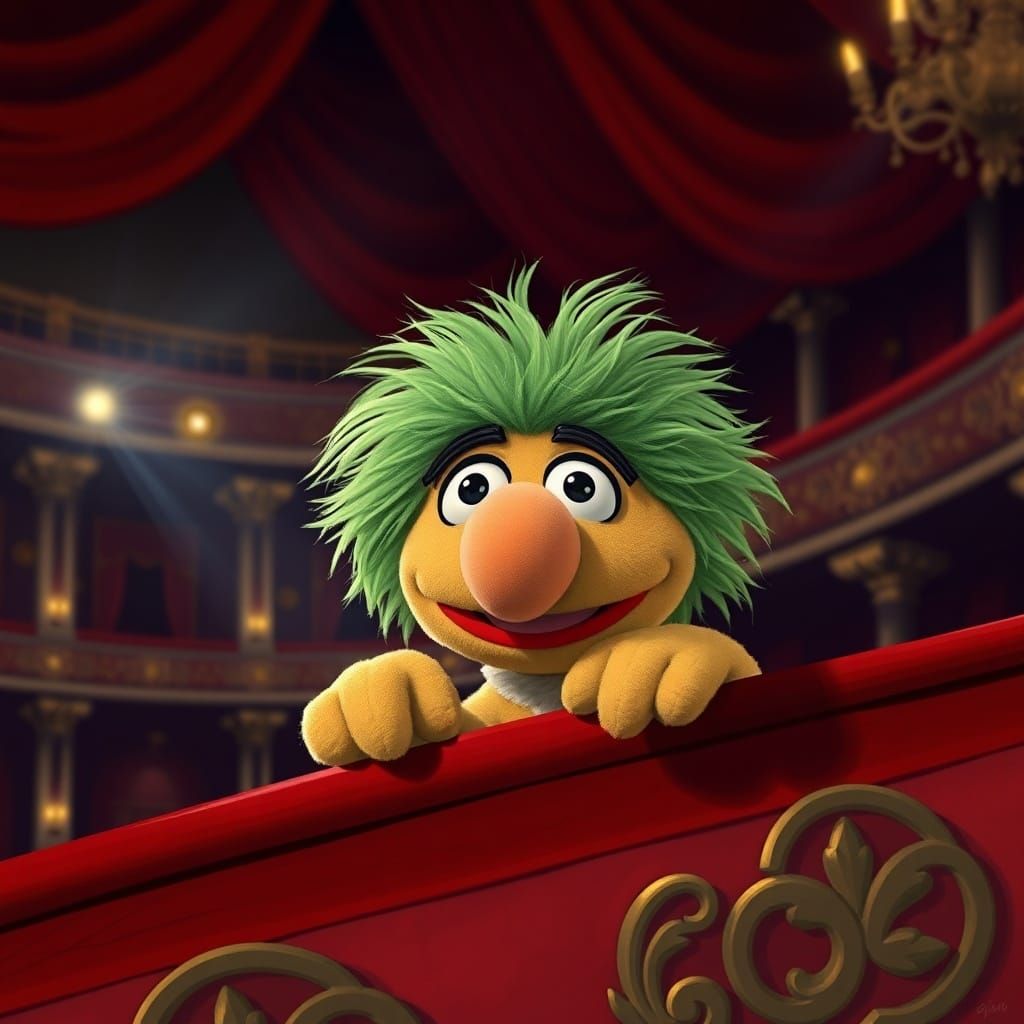 Muppet Leonardo Da Vinci in Grand Theater