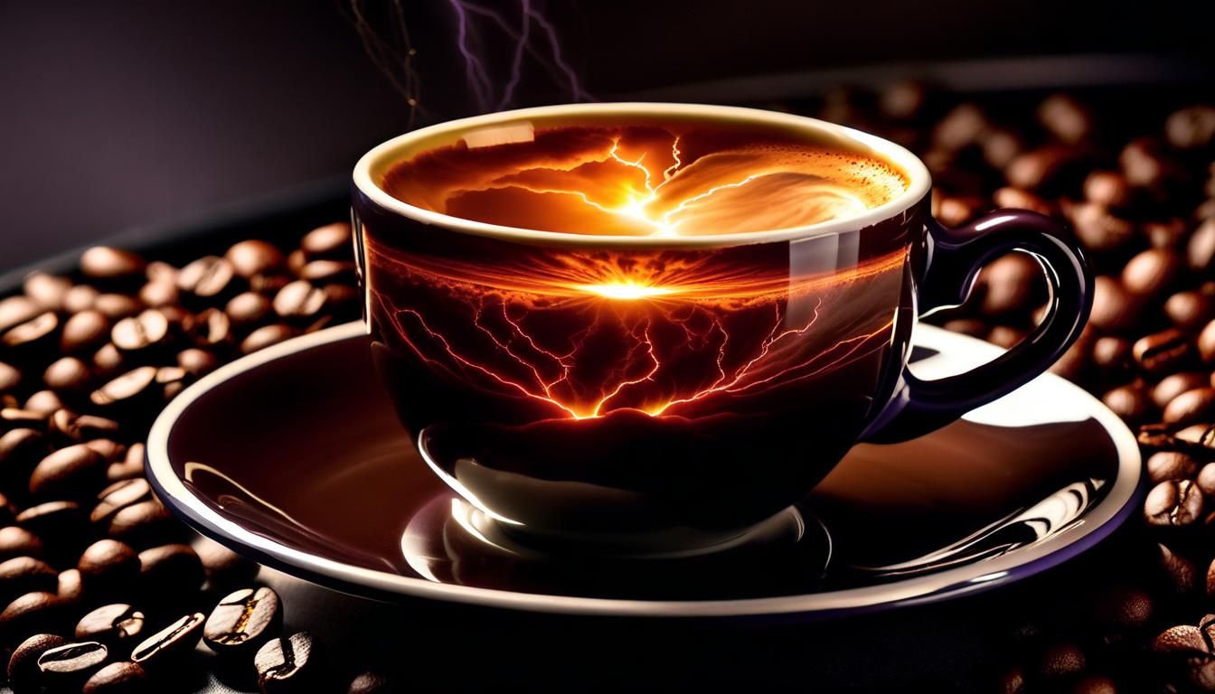 Espresso Cup Thermonuclear Storm in High Definition