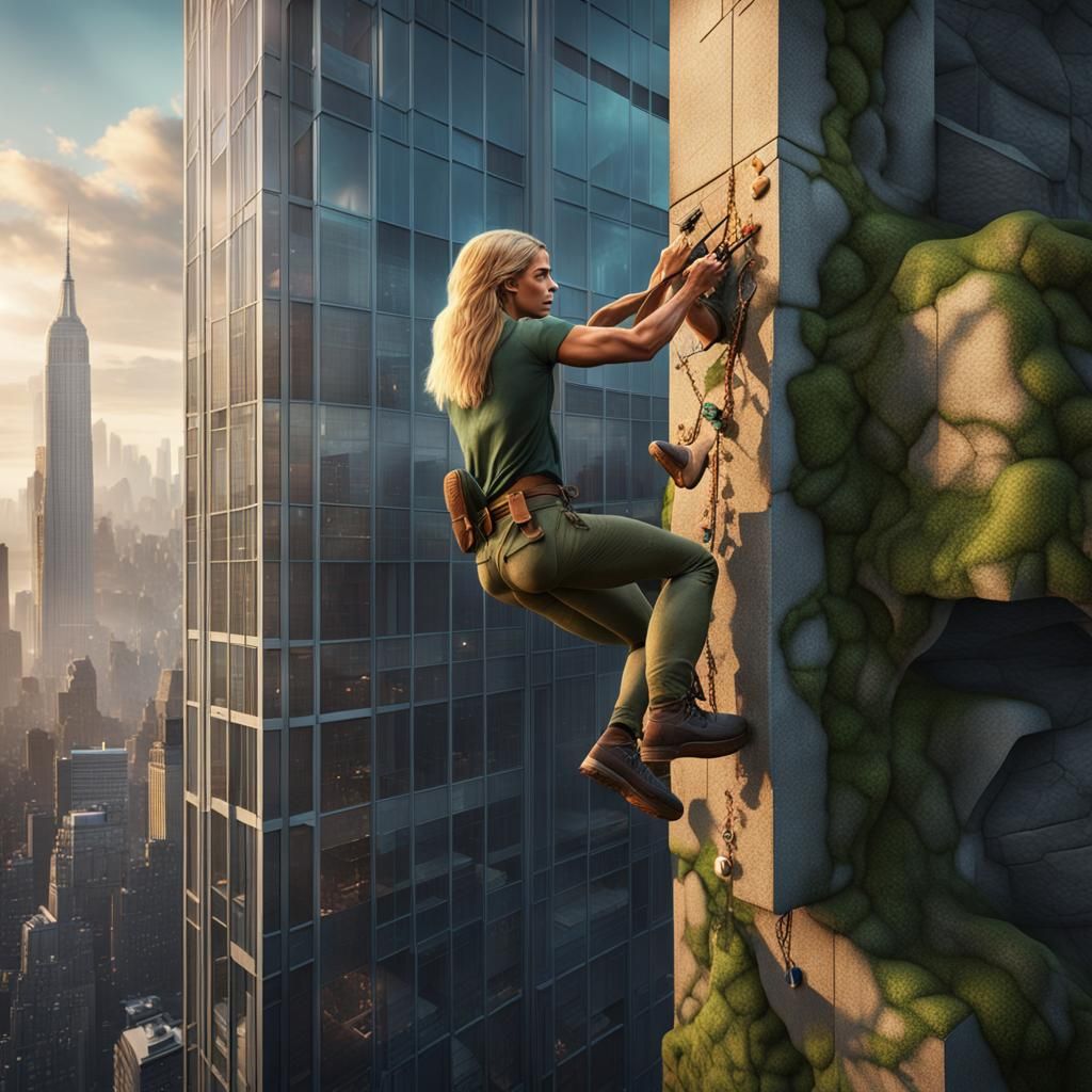 Tarzan Climbs a Skyscraper in New York City