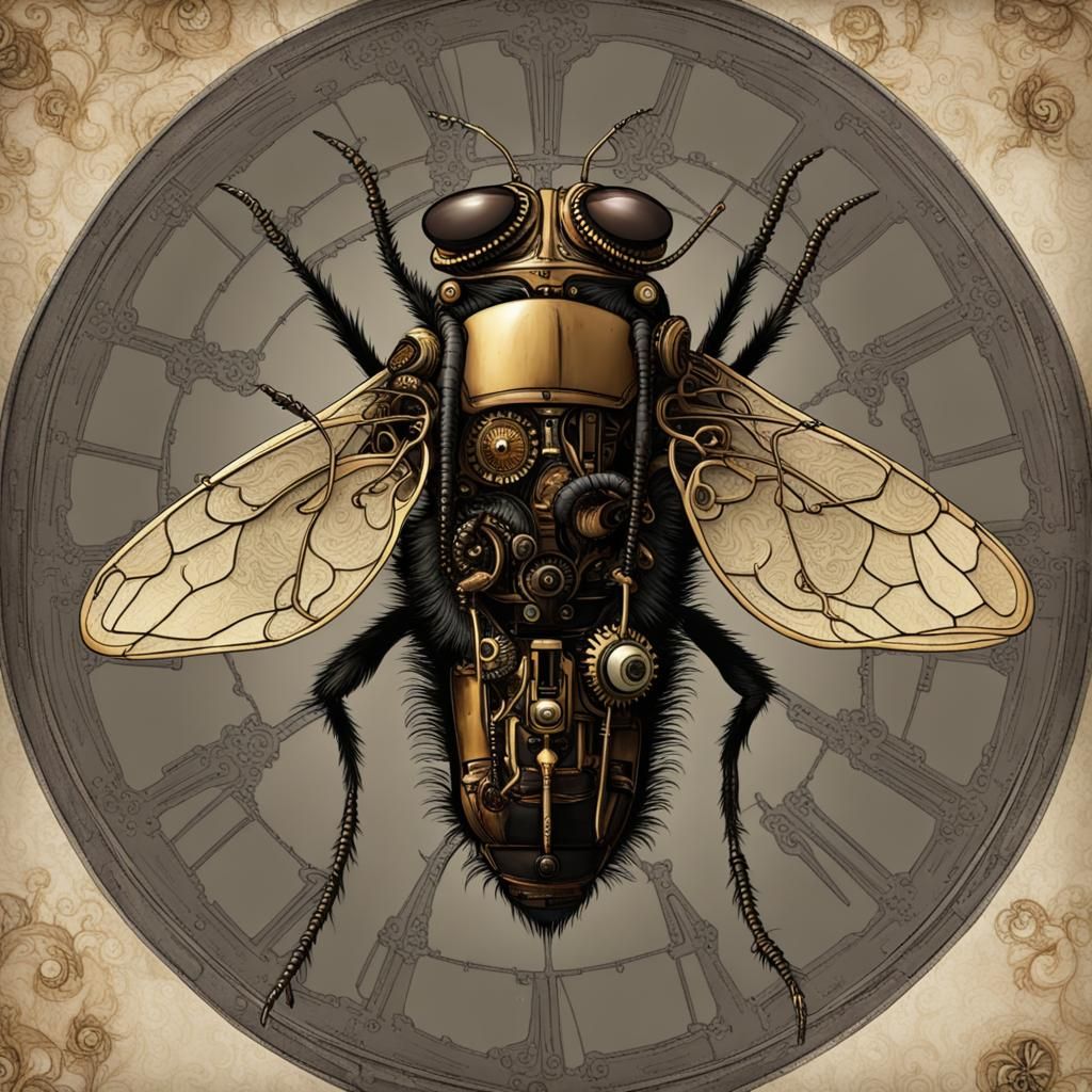 Steampunk Fly: Mechanical Horror Reimagined