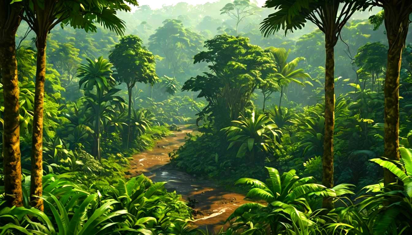 Lush Gabon Jungles in Hyperrealistic 8K