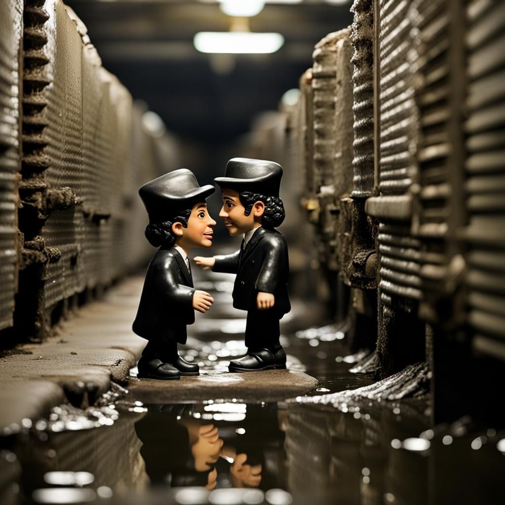 Bobblehead Orthodox Jews in New York Sewers