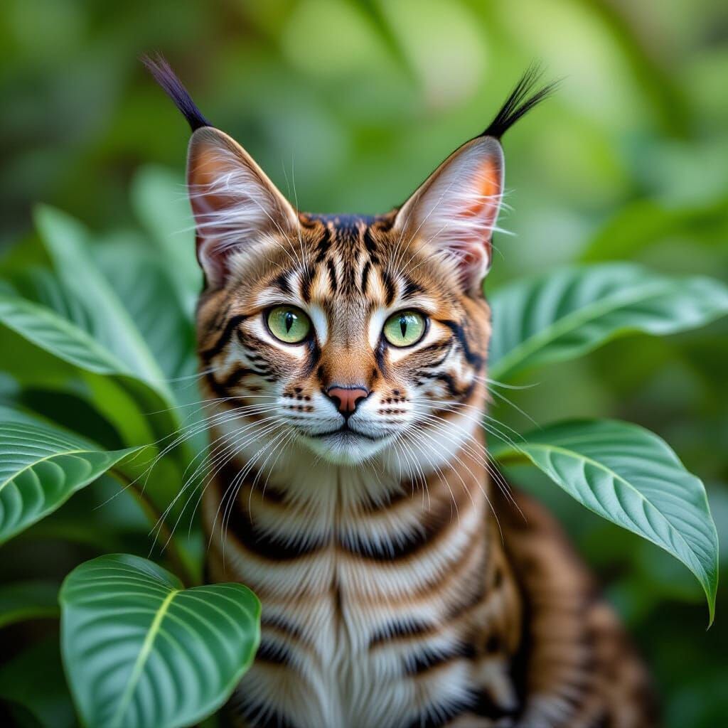 Maranta Lynx (Maranta leuconeura : Prayer Plant + Lynx hybrid)
A stealthy, forest-dwelling cat with fur patterned like t...
