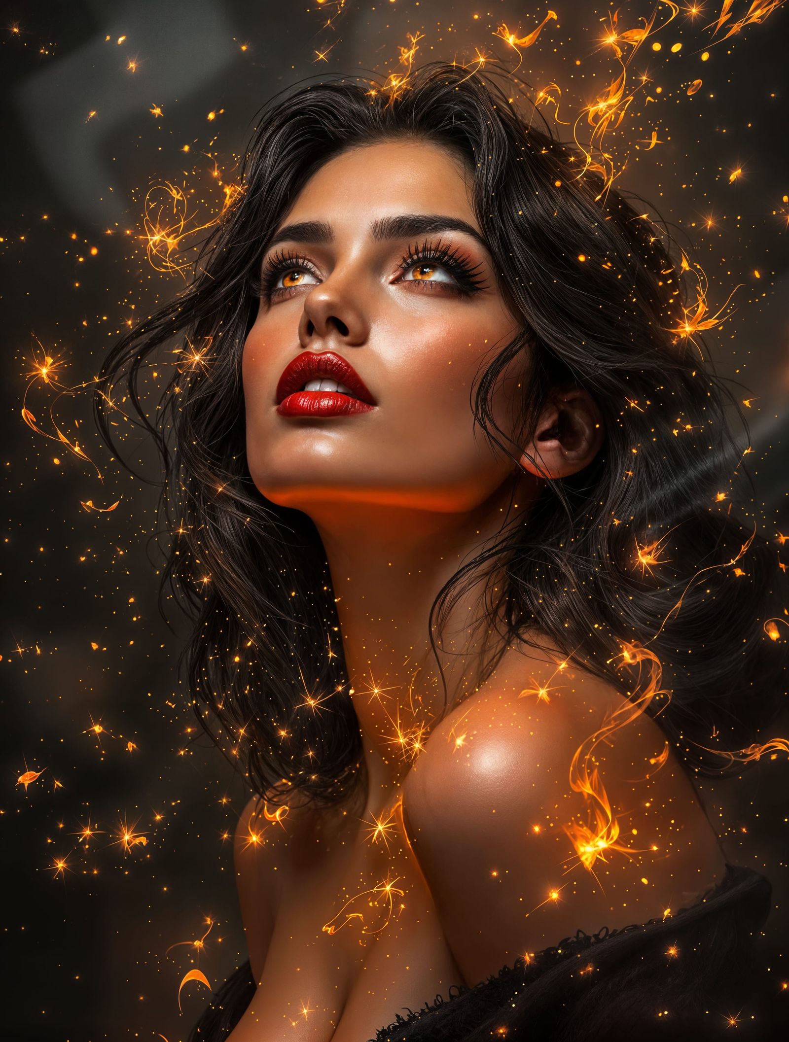 Surreal Beauty in Fiery Light
