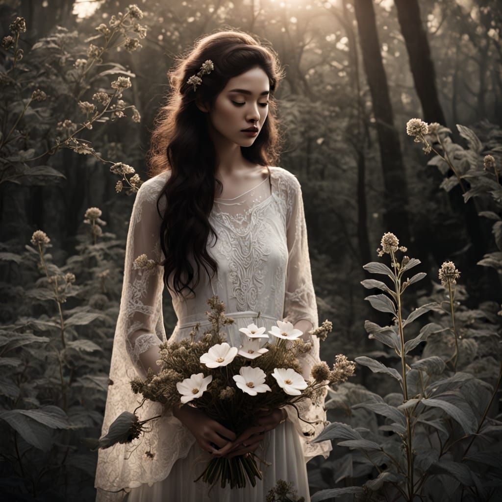 Surreal Nature Goddess in Soft Focus