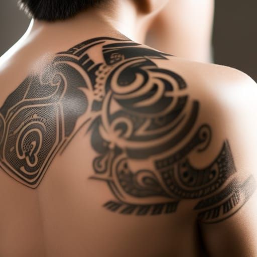 Tribal Tattoo Design in Sharp Focus