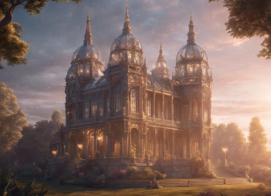 Crystal Palace at Magic Hour, Cinematic Composition