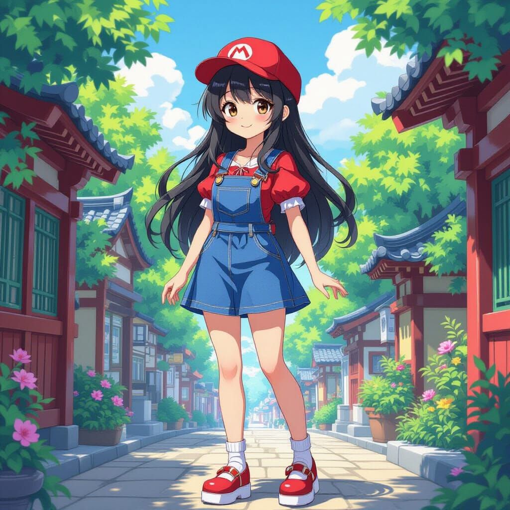 Super Rachel in Super Nintendo Land, Manga Style