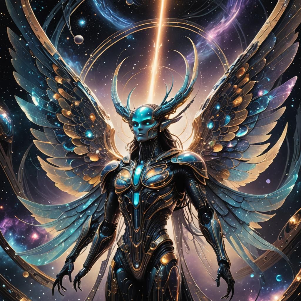 Ethereal Being Co-Creating in Cosmic Crystalline Structure