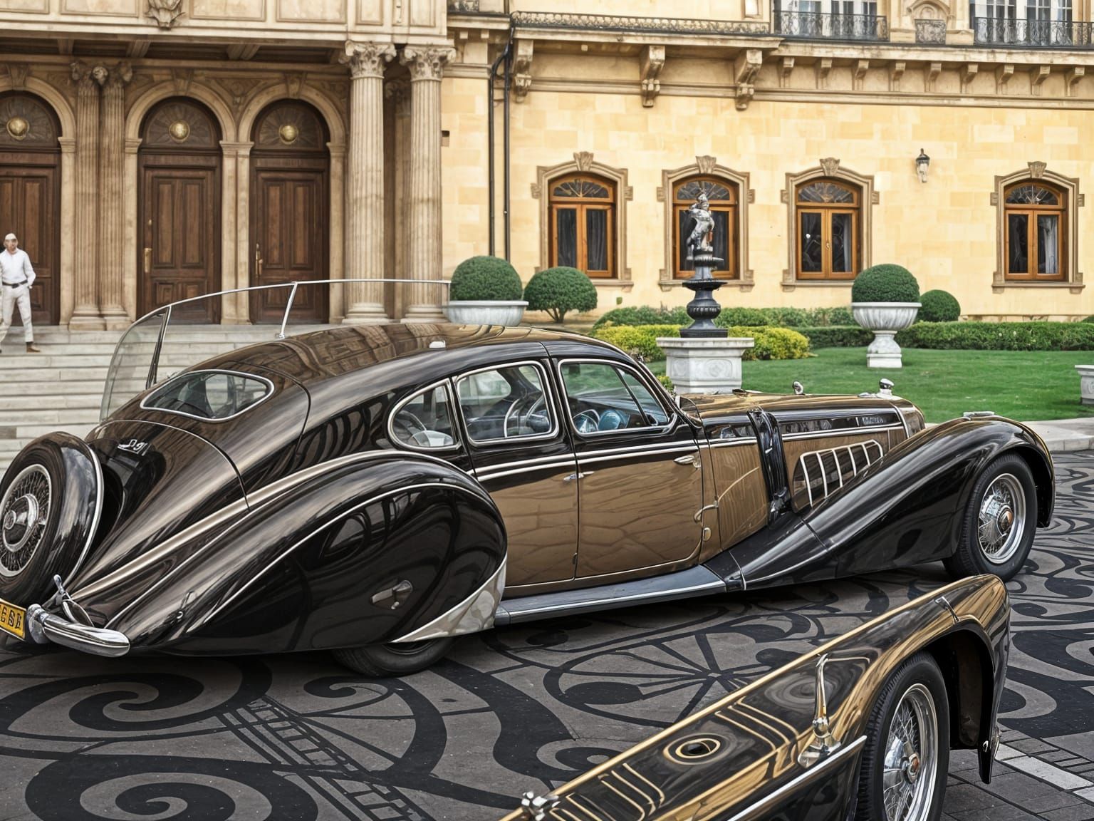 1938 Art Deco Bugatti Type 41 Aero Coupé de Ville in Grand P...