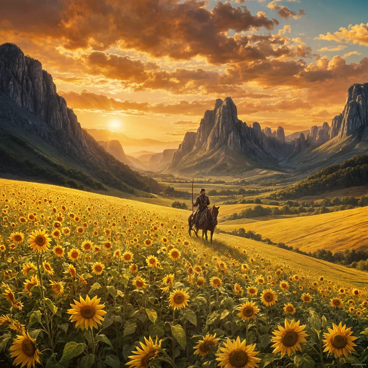 Cossack Saber Blade: Ukrainian Landscapes Within Steel