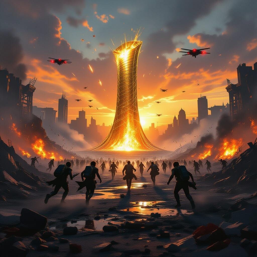 Post-Apocalyptic Arena Chaos at Sunrise