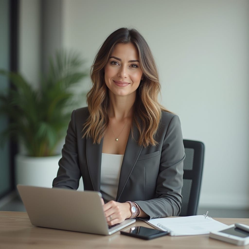 Trustful Business Professional in Harmonious Office Environm...