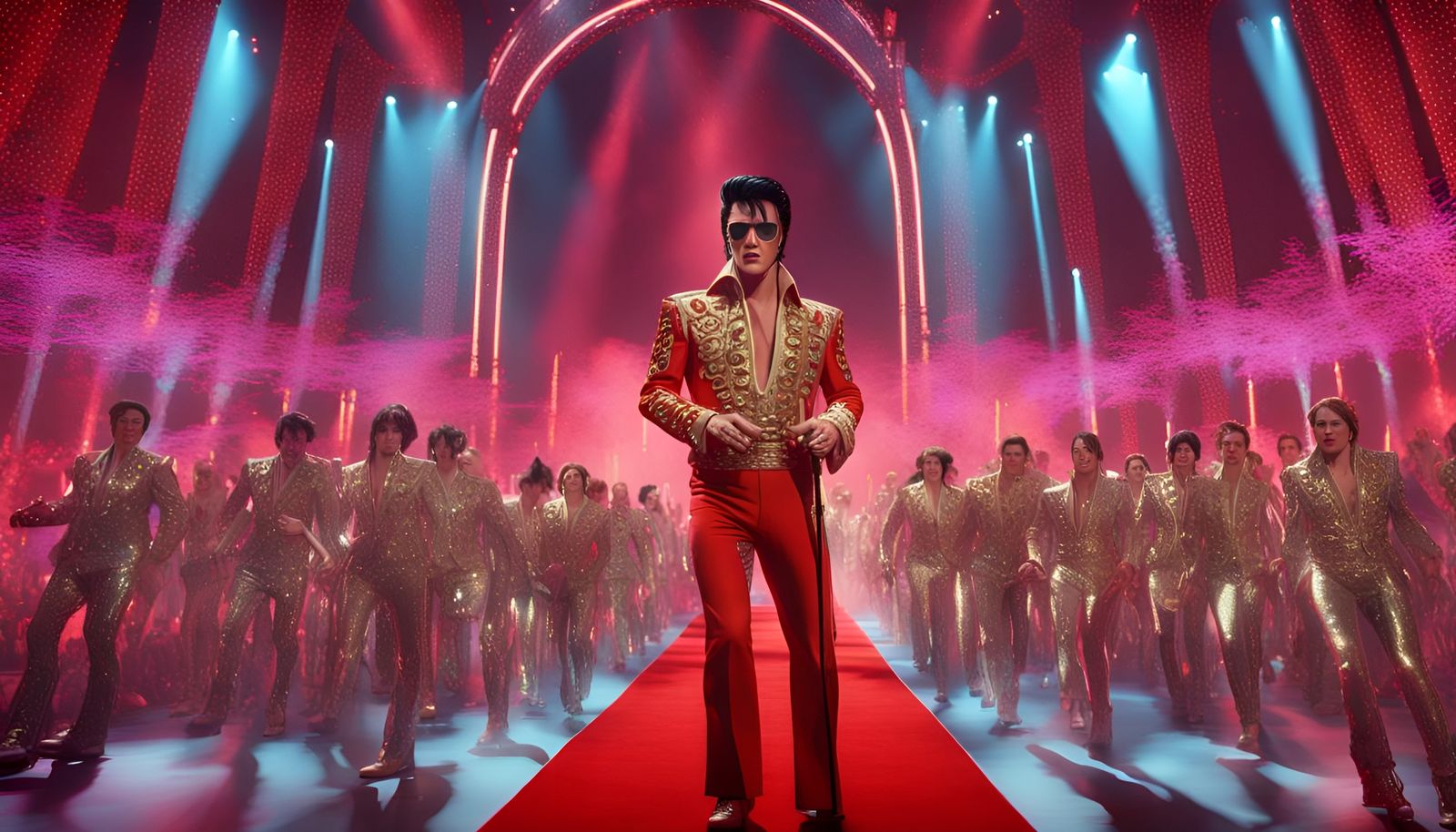 Elvis Presley Cyber the 1975 Grammy WoW