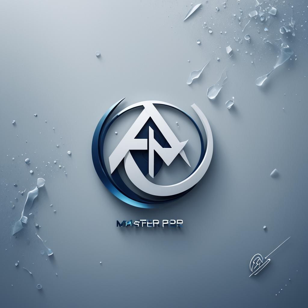 MasterPro Logo in Sleek Futuristic Style