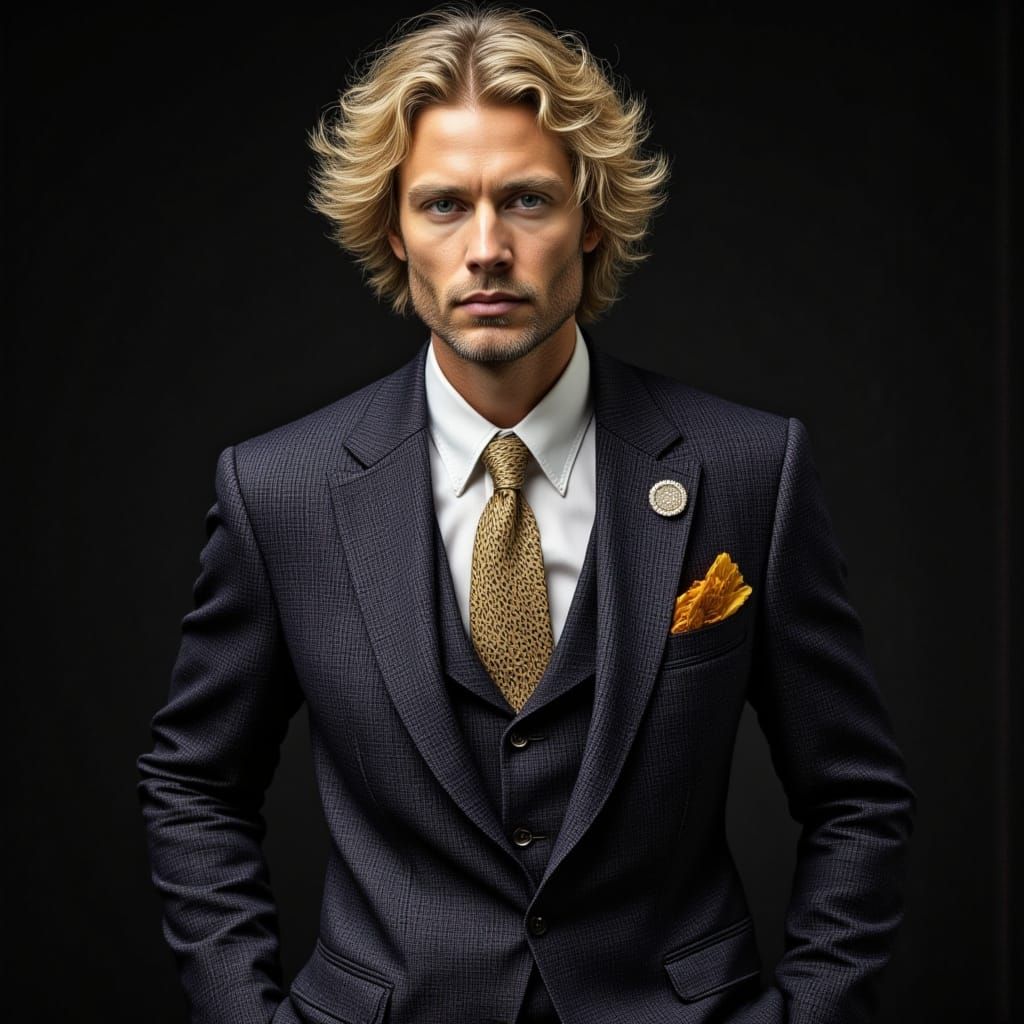 Male Portrait: Timeless Charm