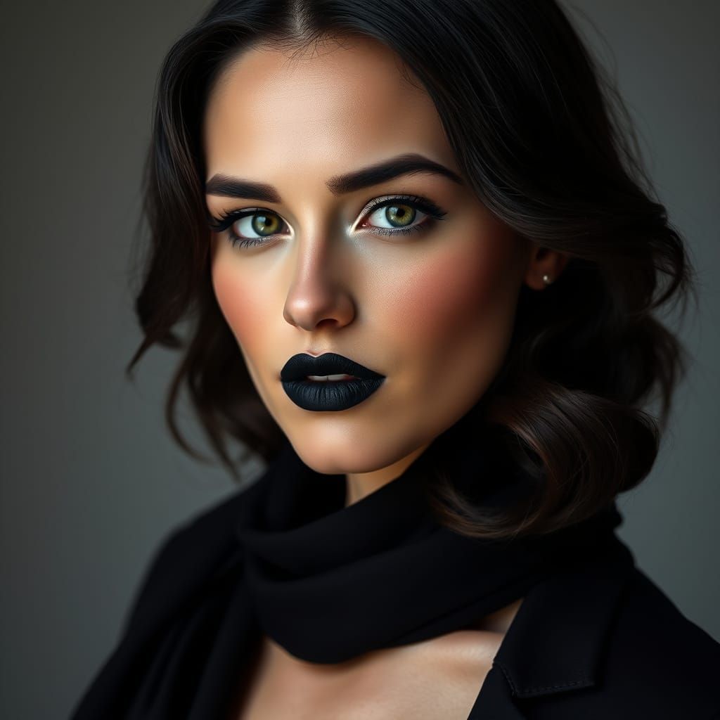 Timeless Elegance in Black and Green