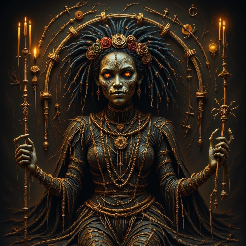 Mysterious Voodoo Ritual Ceremony