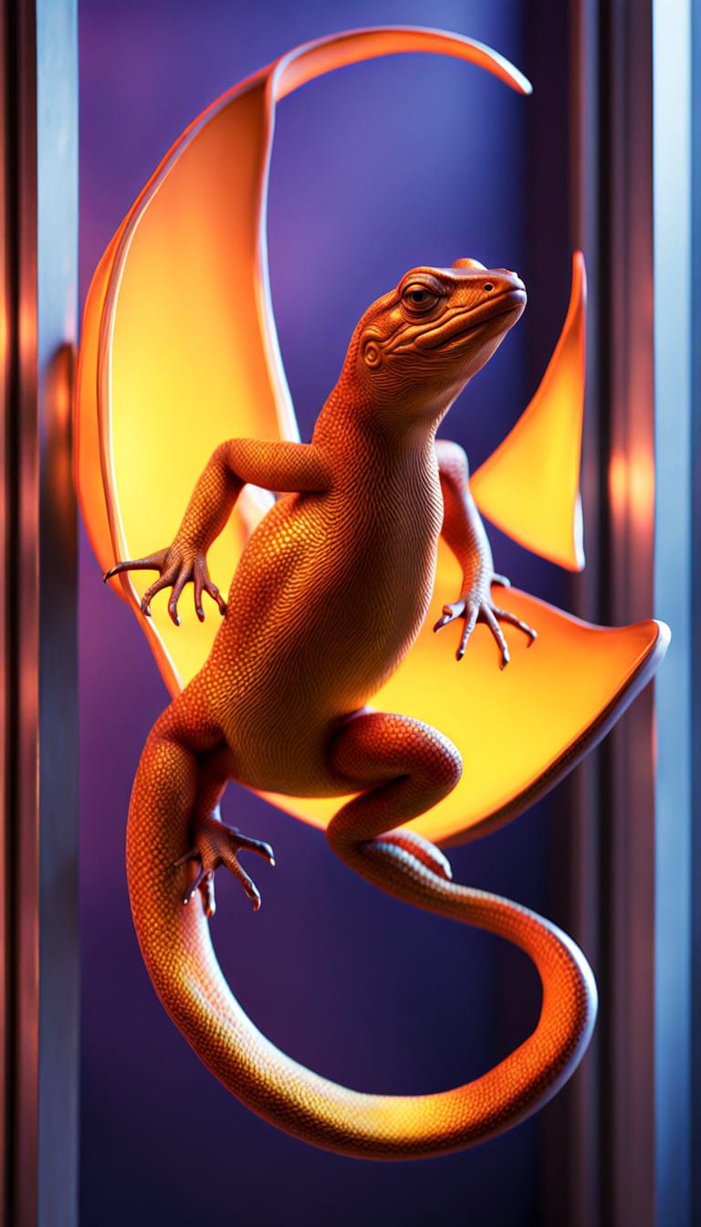 M.C. Escher's Lizards on an Impossible Staircase