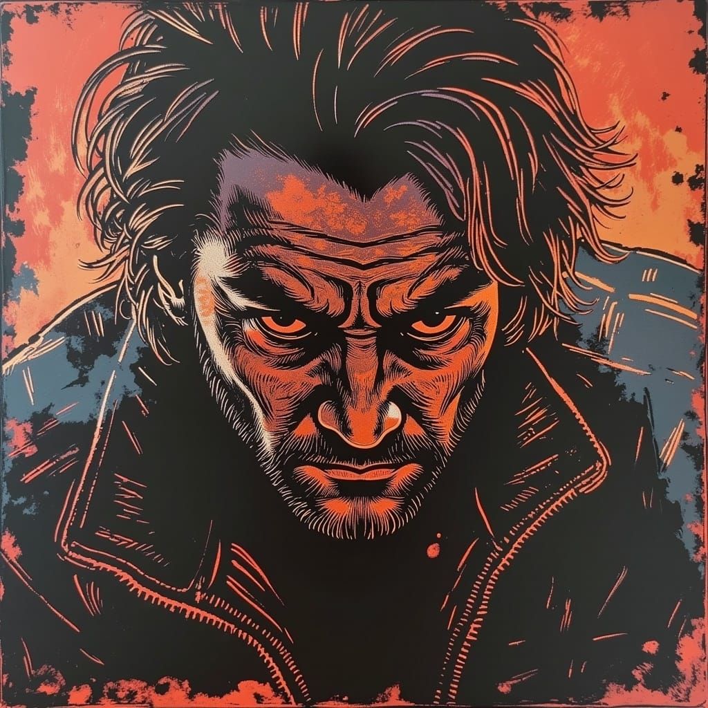 Deathgrip Jones: Gritty Film Noir Illustration