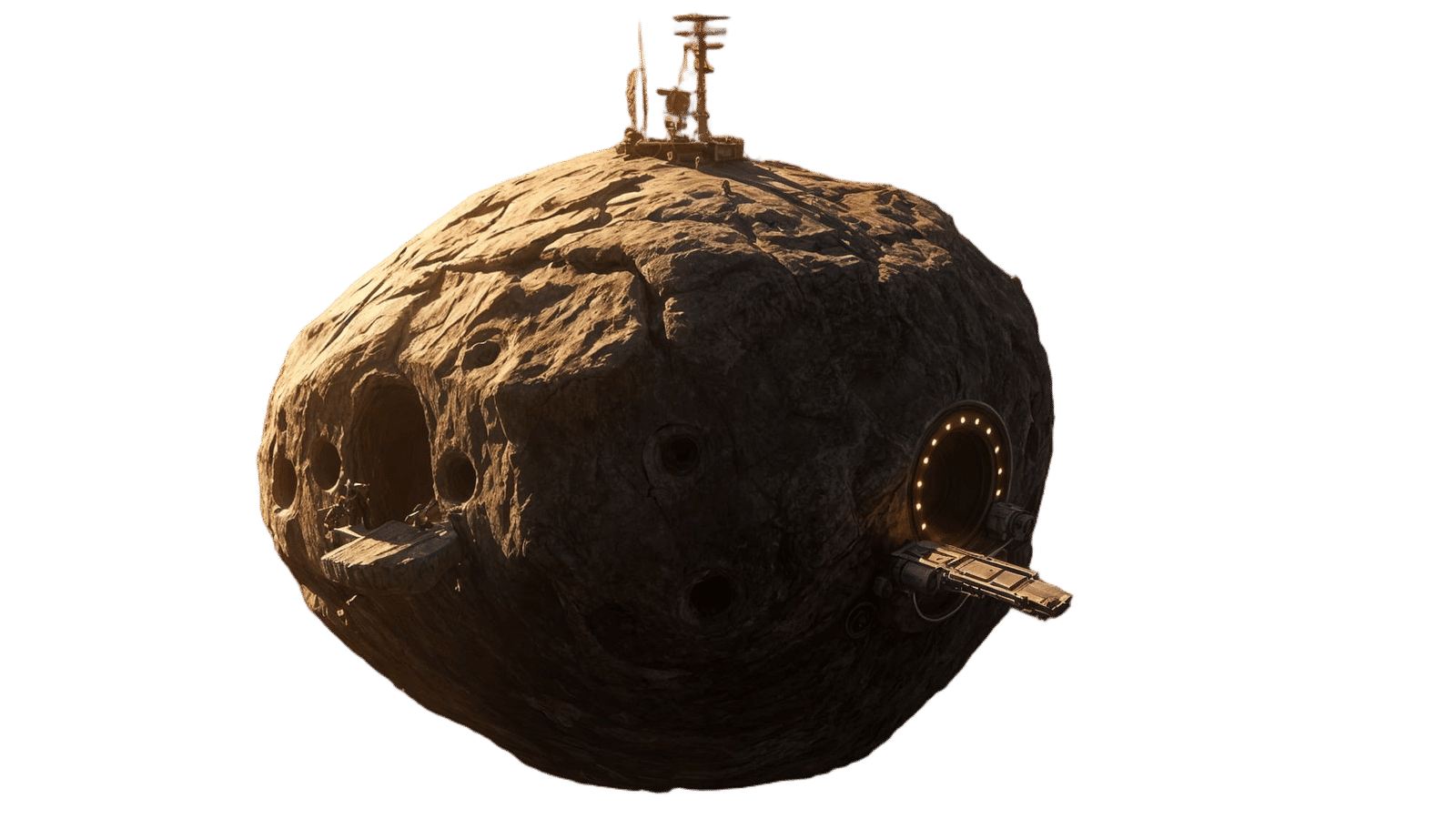 Stealth Pirate Base Hidden in Asteroid Belt