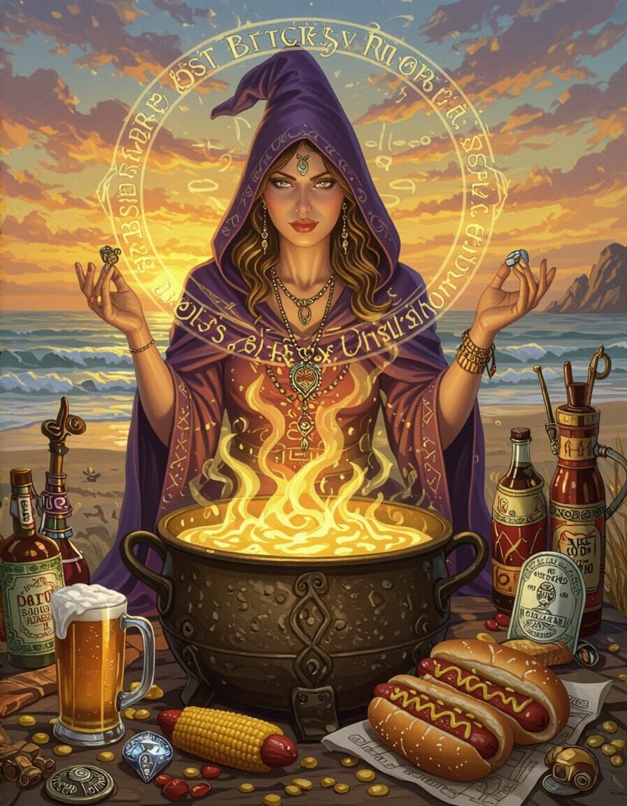 Occult Battlefield with Love Goddesses and Cosmic Coyotes