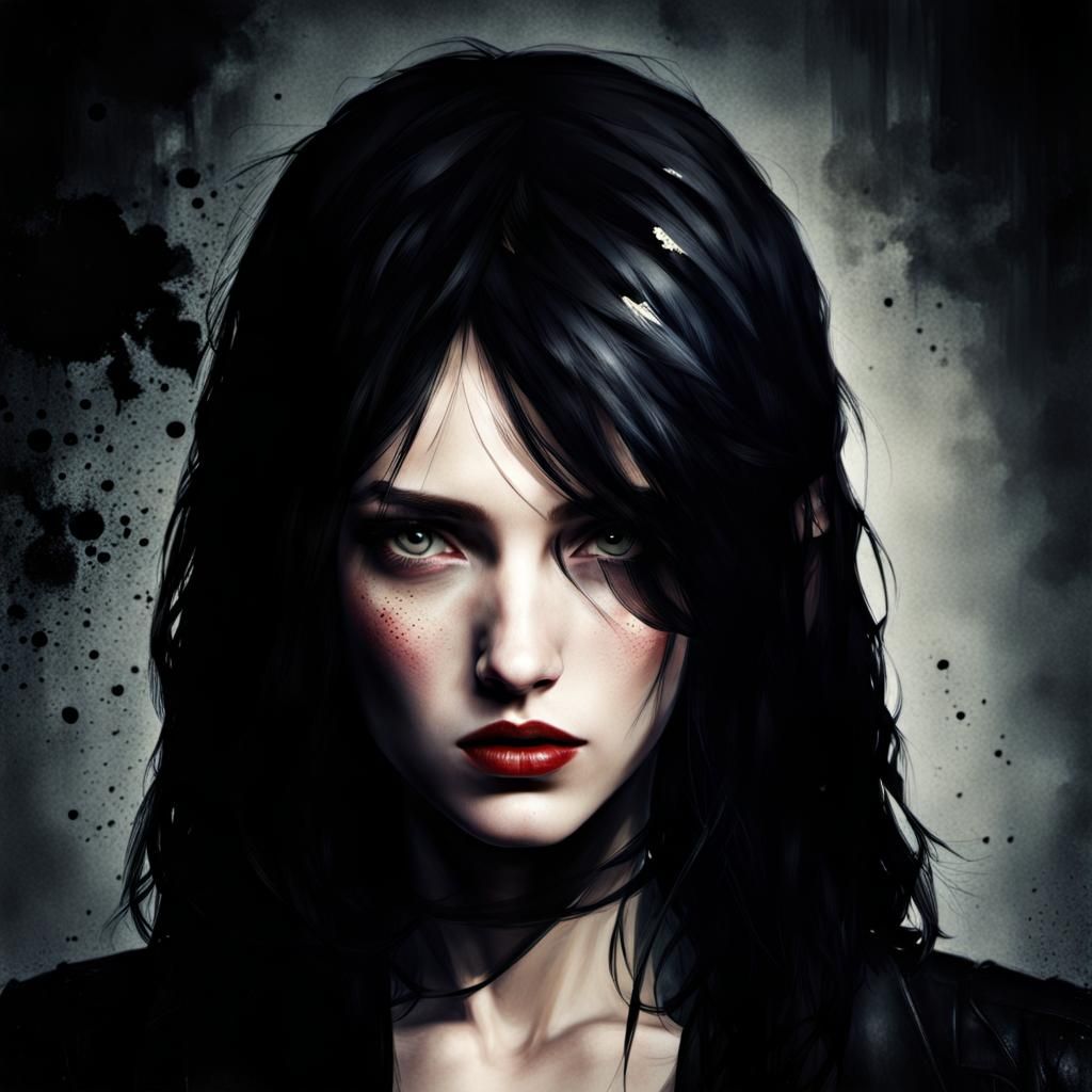 AI Generated Image of an Unloved Girl