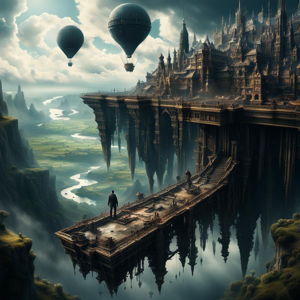 Walking Upside-Down: Epic Digital Matte Painting