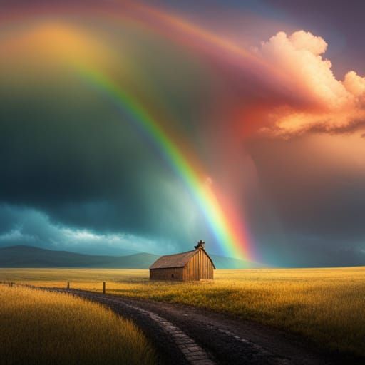 Rainbow on the Praire