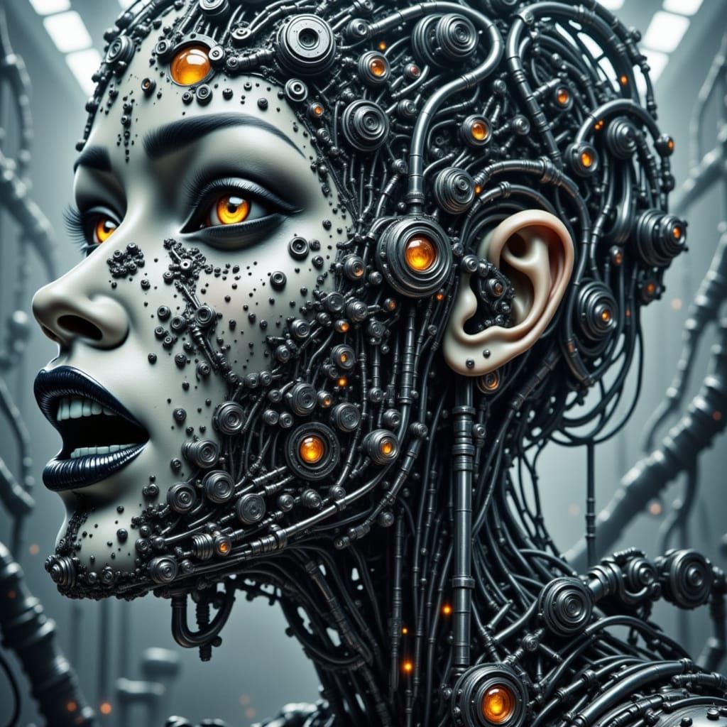 Asian Androids in a Cyberpunk Flux