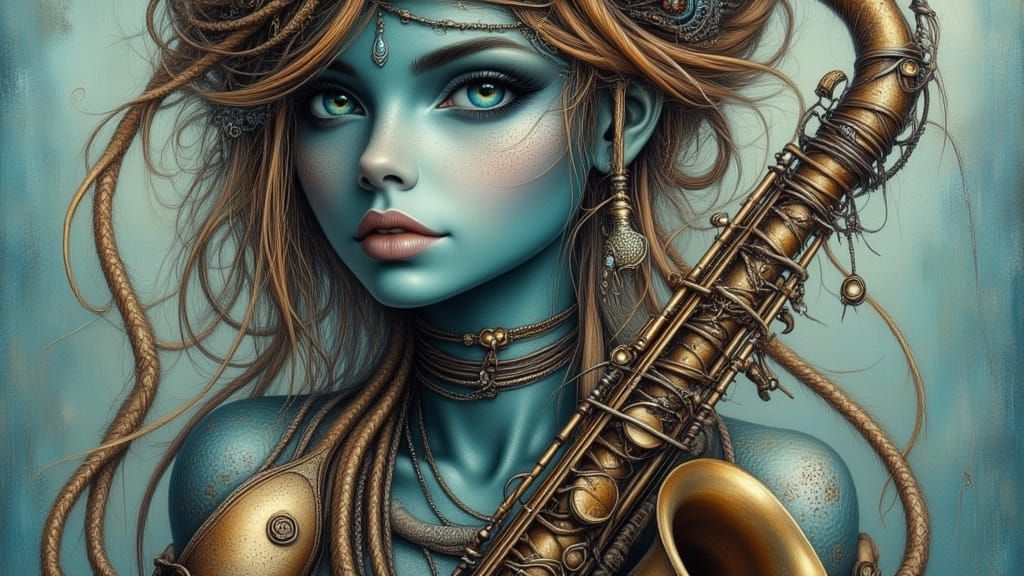 Blue and Sax