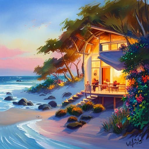 Wild Beach Party Scene