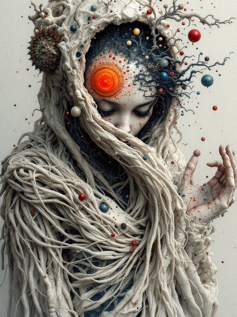 Jacquard Weave Ushabti Golem Inuk Otherworldly Environment