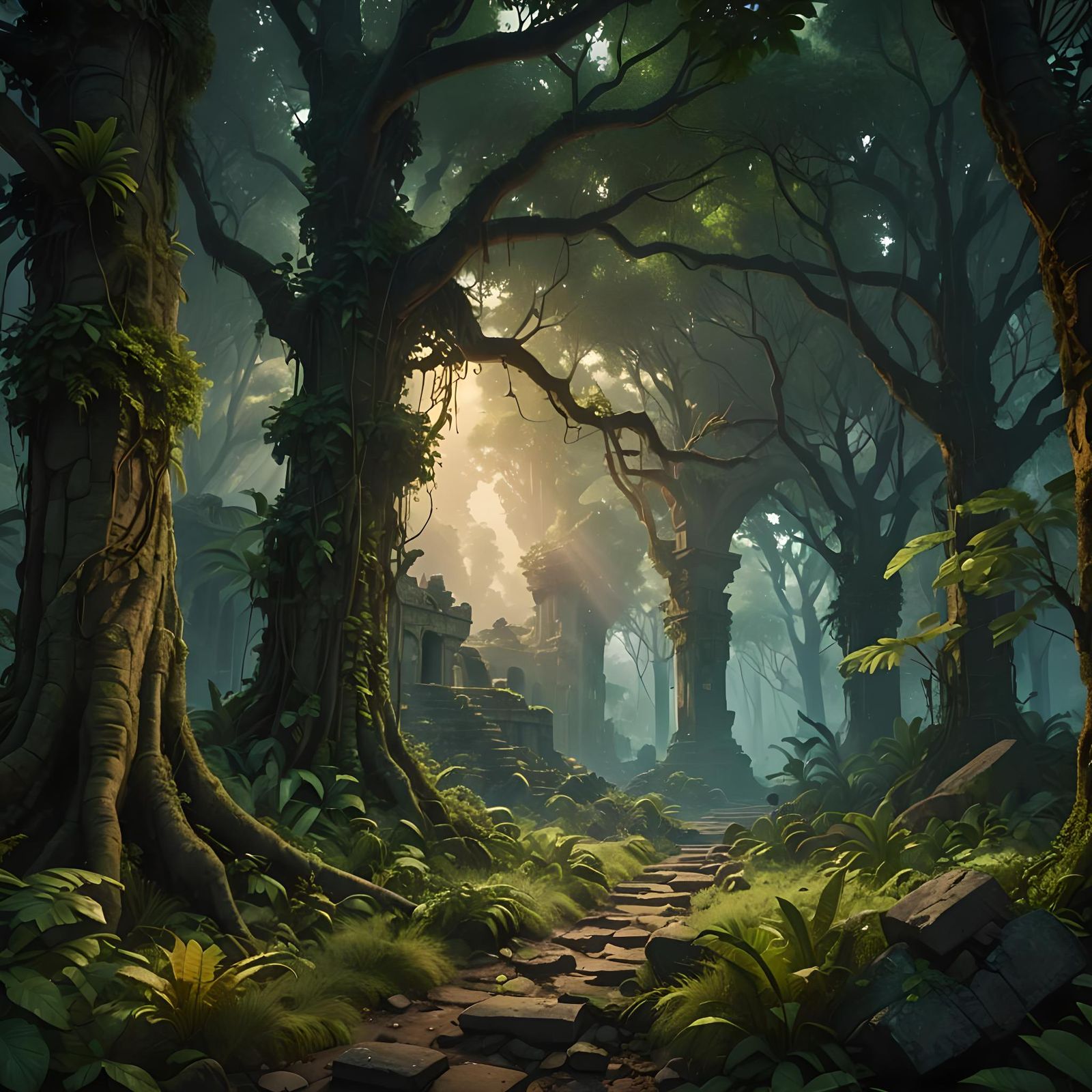 Jungle Reclaims Ruins of an Ancient City