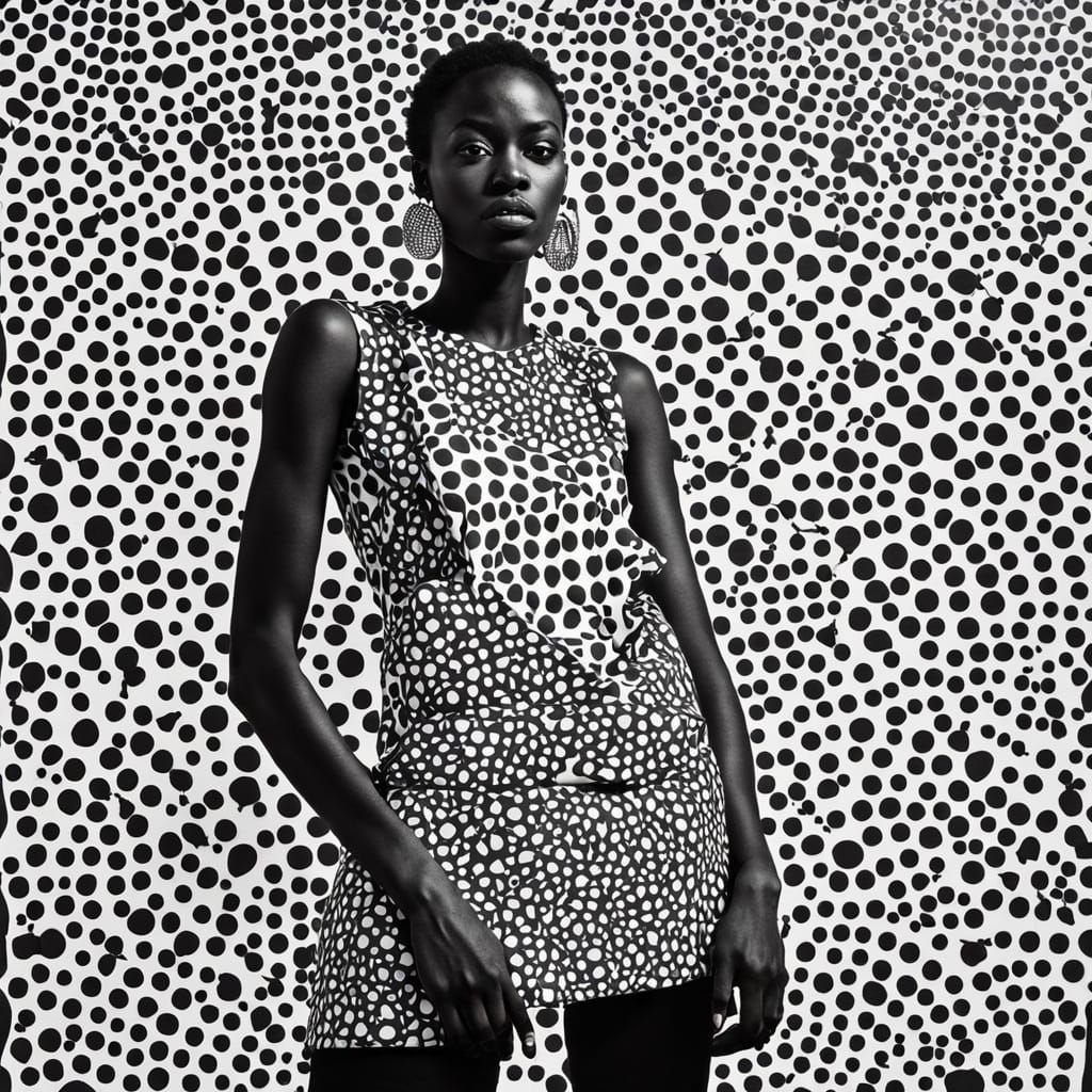 Pop art Nyakim Gatwech, the darkest model in the world