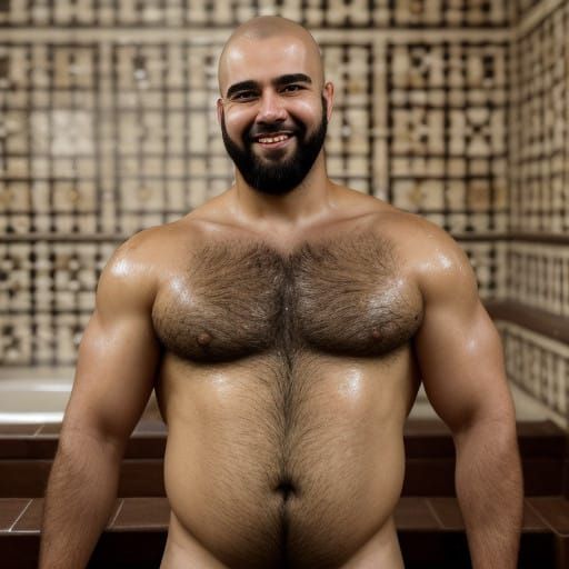 Portuguese Man in Moroccan Bathhouse